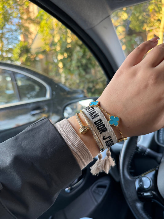 CD bracelet - White Luxury
