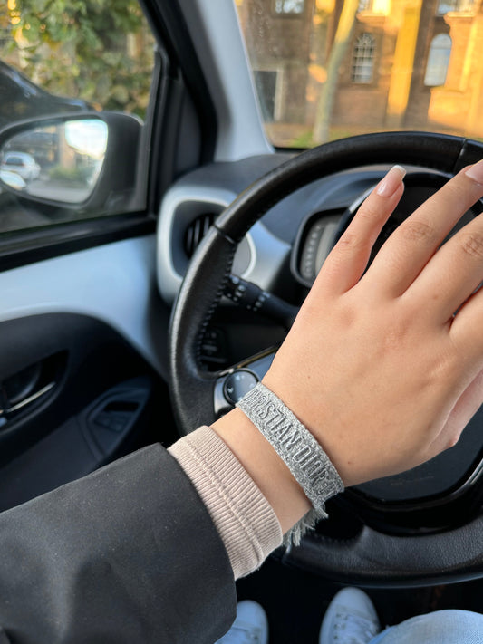 CD bracelet - Greylue Marble