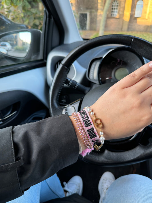 CD bracelet - Aztec Pink