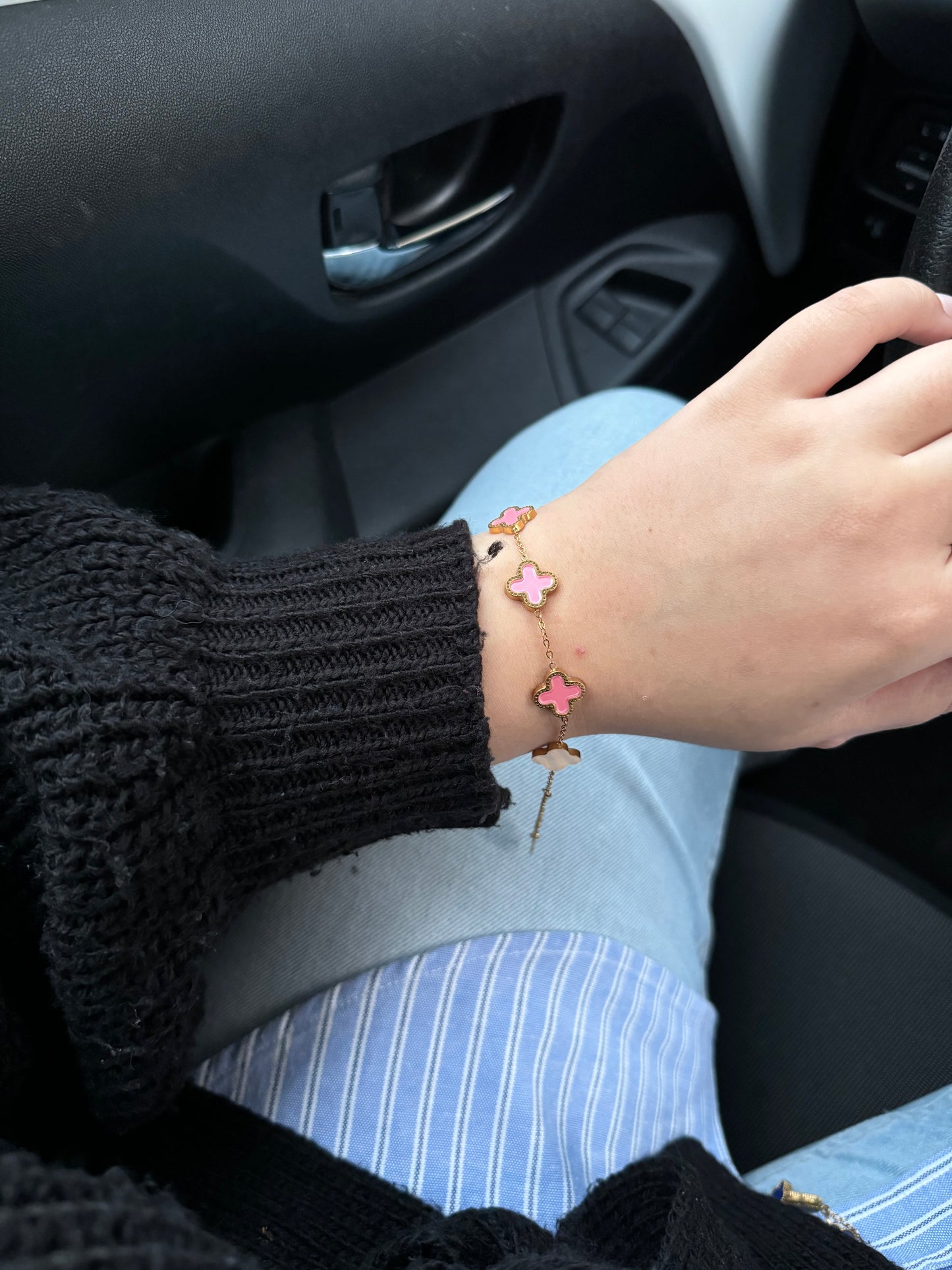 Lucky Bracelet - Gold / Pink