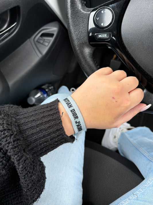 CD Bracelet - Light Blue Black
