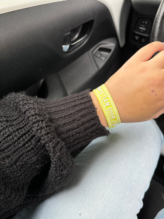 CD Bracelet - Neon Yellow