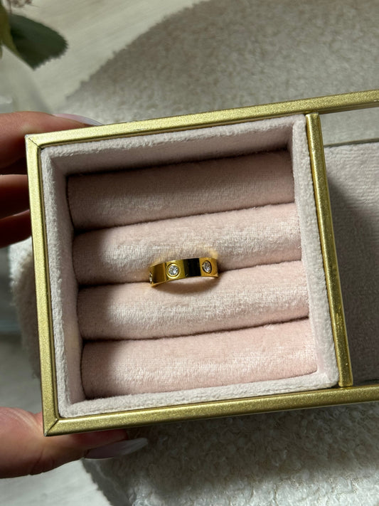 Screw Ring Full Diamond Thick