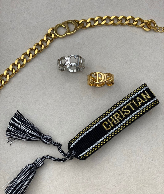 CD Bracelet - Sparkly Black