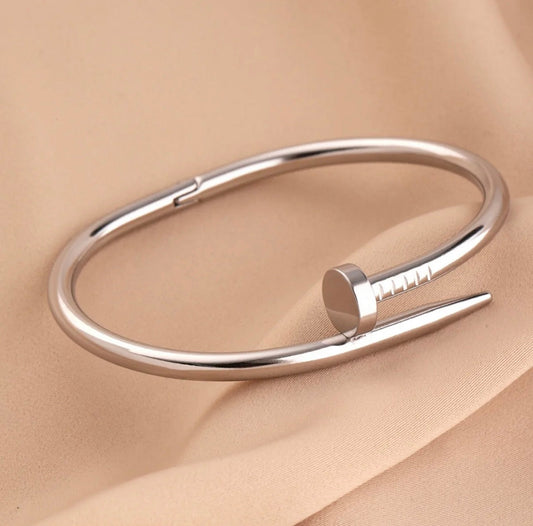 Silver Spike Bangle
