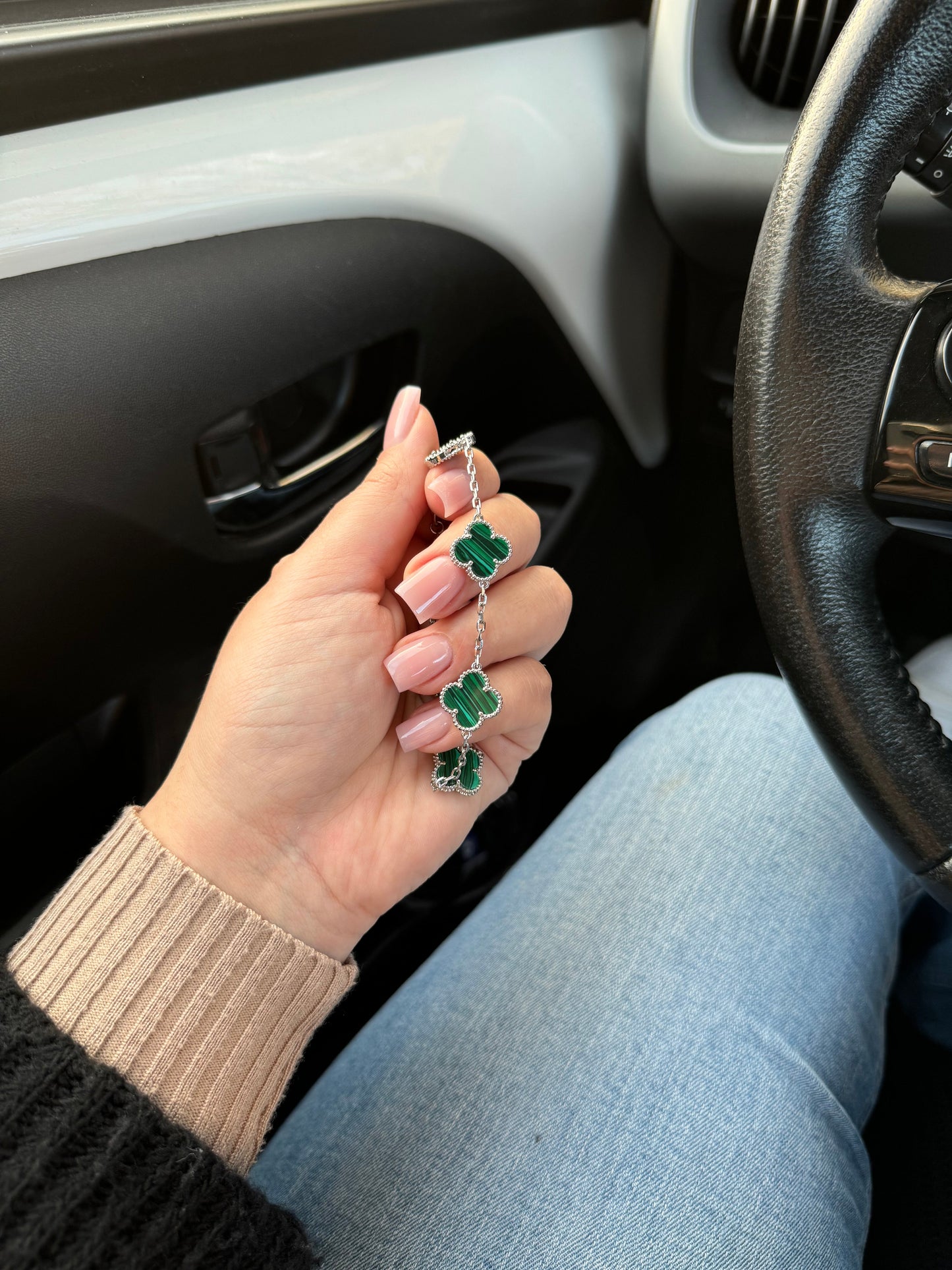 Lucky Clover Premium - Emerald Silver