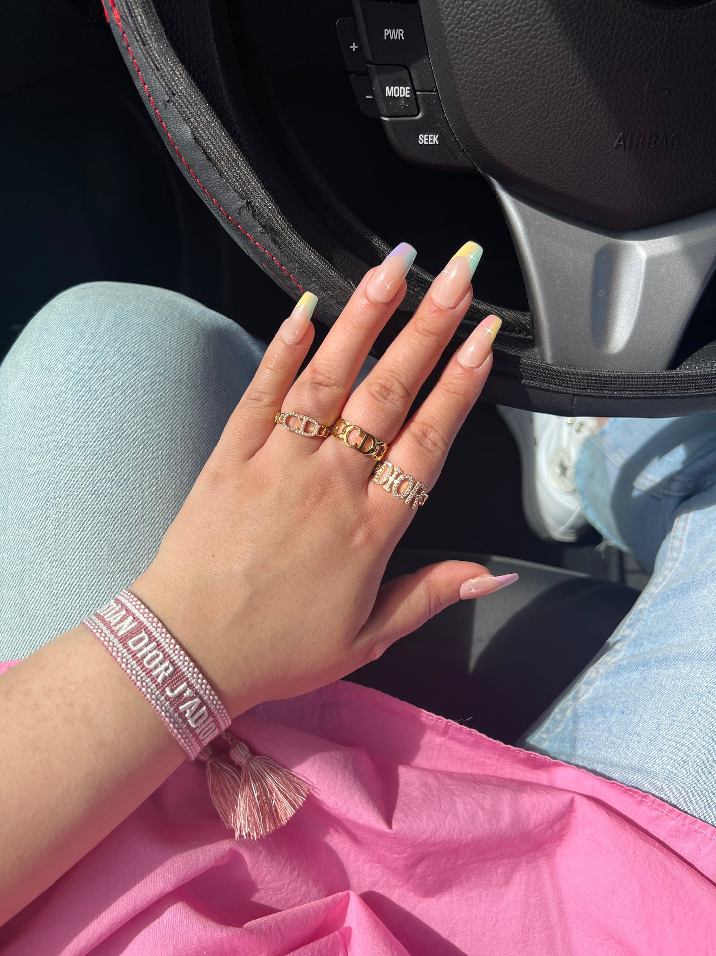 CD bracelet - Mauve