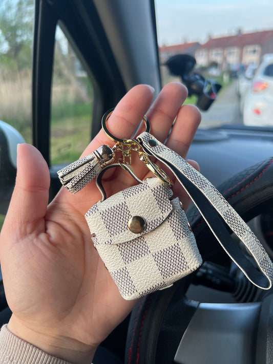 Airpods Key Chain - White
