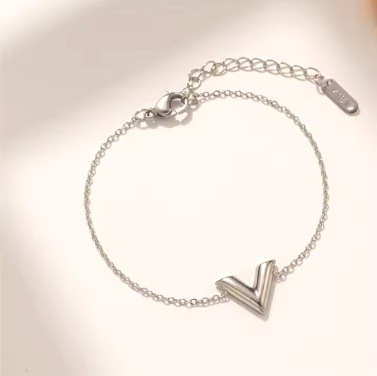 V Bracelet - Silver